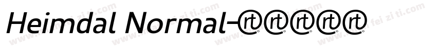 Heimdal Normal字体转换